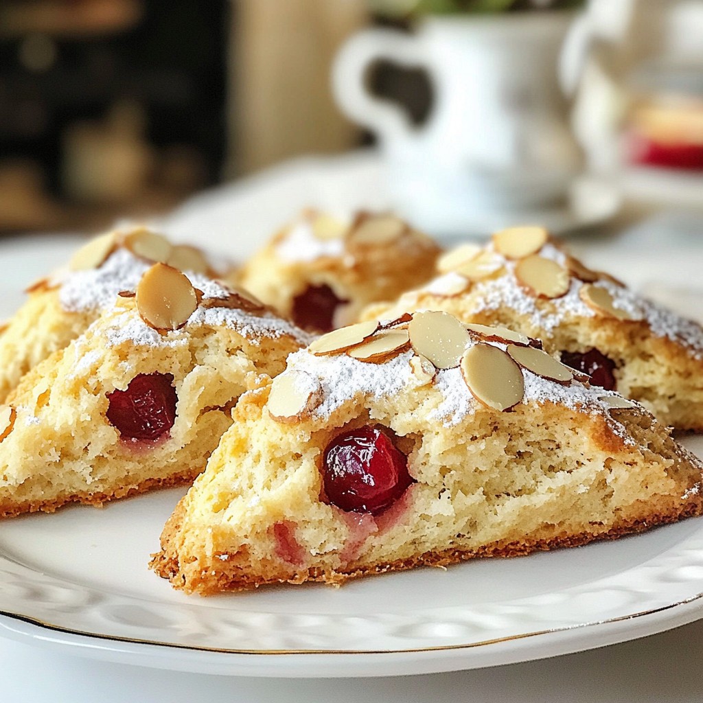 Cherry Almond Scones Tasty and Simple Delight