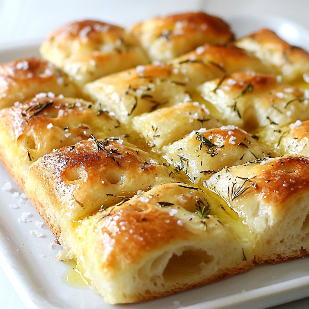 Garlic Herb Focaccia Bread Simple and Delicious Recipe