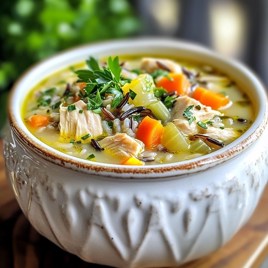 Chicken and Wild Rice Soup Flavorful Comfort Dish