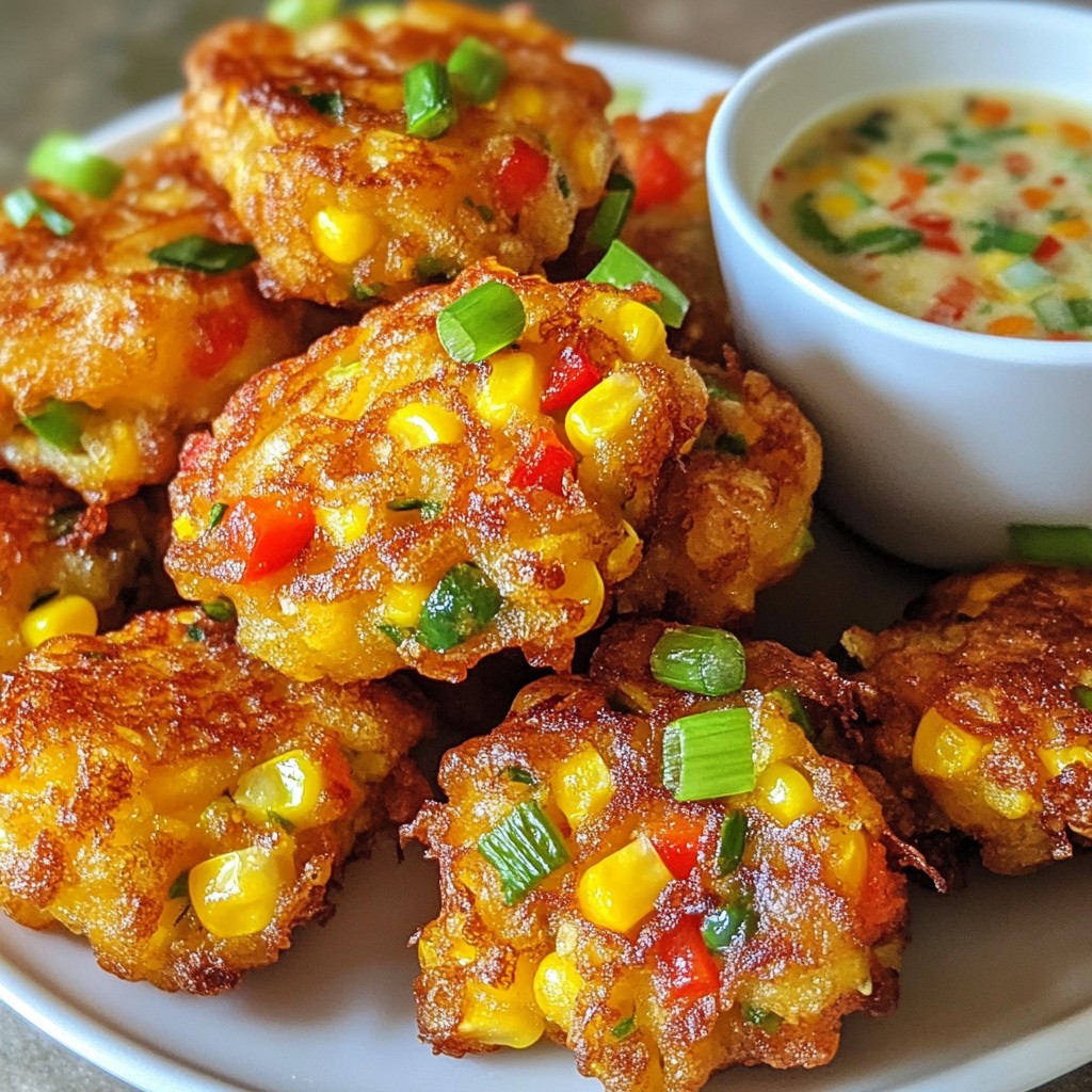 Sweet Corn Fritter Bites Simple and Flavorful Treat