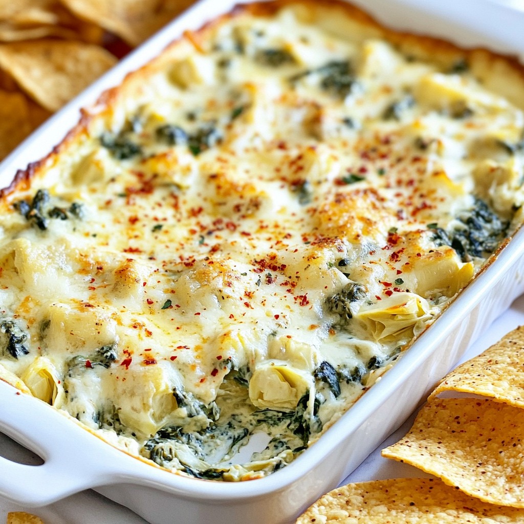 Cheesy Spinach Artichoke Dip Flavorful and Satisfying