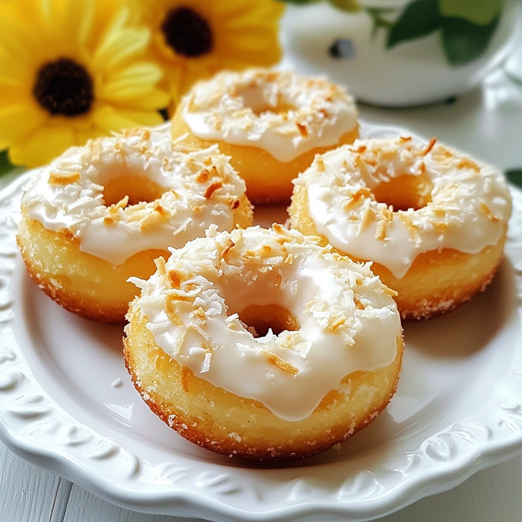 Air Fryer Coconut Donuts Easy Recipe for Treats