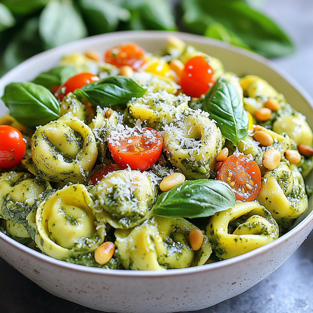 Creamy Pesto Tortellini Salad Fresh and Flavorful Meal
