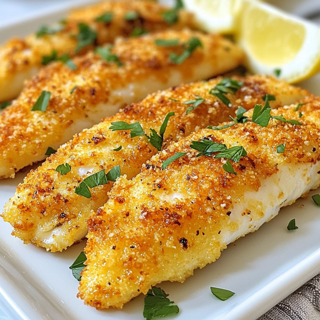 Parmesan Crusted Tilapia Crunchy and Flavorful Recipe